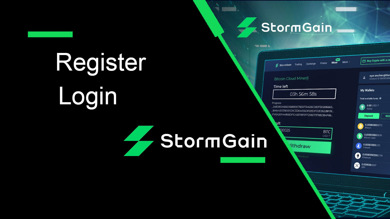 How to Register and Login Account in StormGain